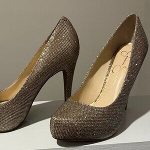 Gold and Silver Jessica Simpson Pump